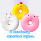 JA-RU Sqweezy Donut Cute Animal Glaze (3 Donuts Assorted) Smushy Smoo Shums Toy for Boys & Girls. Sqweez Louise Squishy Fidget for Kids  Teen  & mature-themed. Super Soft Stress Relief Party Favor. 3724-3