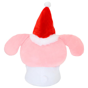 Ahlsense 8-Inch Christmas Cat Plush With Santa Hat And Gift, Soft And Adorable Holiday Stuffed Animal For Kids, Boys, And Girls | Perfect Christmas Decoration And Gift (Pink)
