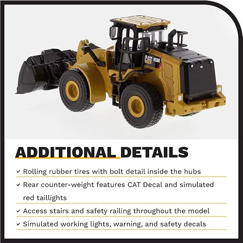 Diecast Masters 1:64 Caterpillar 950M Wheel Loader, Play & Collect Series Cat Trucks & Construction Equipment | 1:64 Scale Model