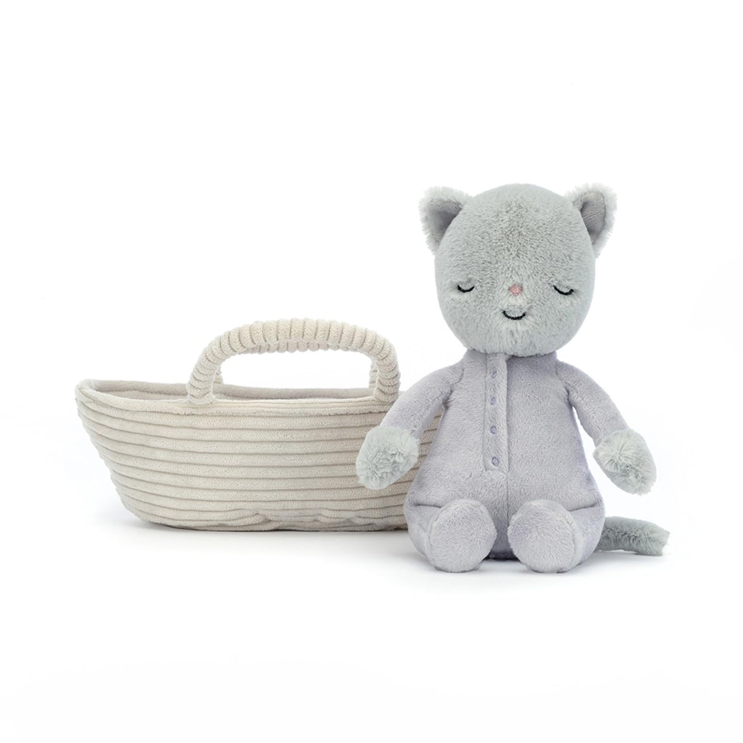 Jellycat Rock-A-Bye Kitten Stuffed Animal, 8 Inches | Cats And Kittens Plush Toy | Classic Children'S Gift