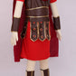 Lmyove Kids Warrior Costume, Halloween Boys Roman Soldier Gladiator Viking Medieval Historical Role Playing Party 4-11Y (Large,Brown)