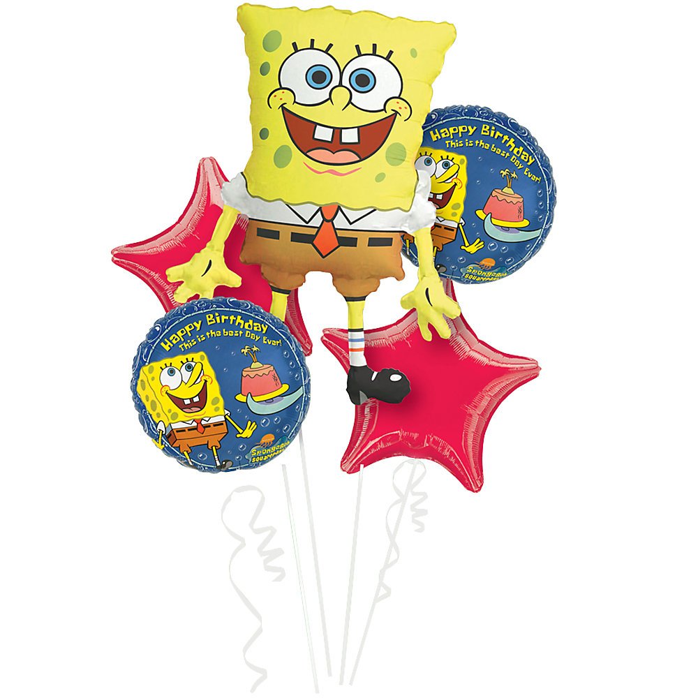 Anagram International Spongebob Birthday Bouquet, Multicolor
