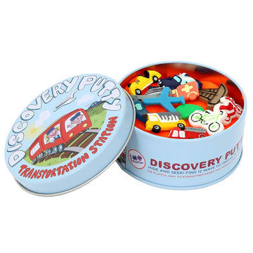 Fun & Function The Original Discovery Putty - Therapy Putty For Kids W/Hidden Transportation Pieces - Sensory Putty/Play Putty - Kids Putty For Special Needs - Transportation Station Putty Set