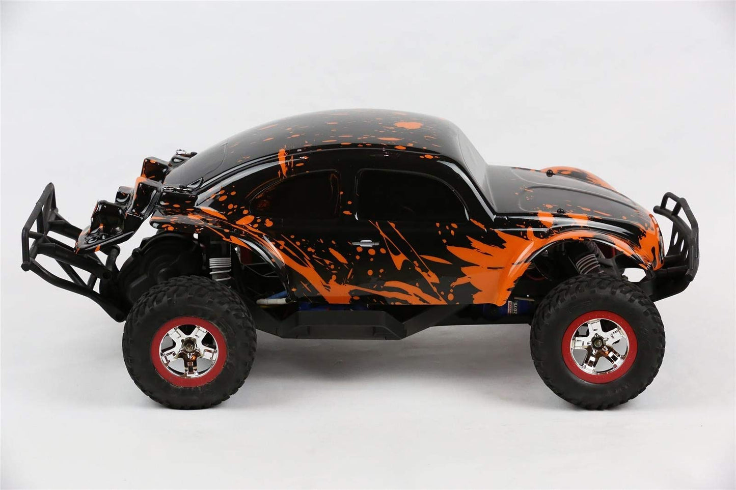 SummitLink Custom Body Muddy Orange Over Black Compatible for 1/10 Slash 4x4 VXL 2WD Slayer RC Car or Truck (Truck not Included)