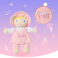 Linzy Plush Soft Plush Baby Doll Blond Hair My First Doll With Hat Safe For All Ages Mi Primera Muñeca Stuffed Plush Doll 10''