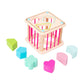Ilsmysutra Sensory Bin Toys Shape Sorter Toy With Elastic Bands For Kids Toddlers Style B