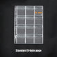 12-Pocket Coin Pages For Collectors, Standard 9-Hole Coin Collection Pages, 10 Sheets Coin Sleeves, Coin Collecting Supplies (12