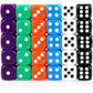 Dice Set 30PCS - 6 Sided 16mm 6 Colours Spot Game Dice Set for Smoother Rolling No Harmful Materials Rounded Edges