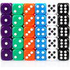 Dice Set 30PCS - 6 Sided 16mm 6 Colours Spot Game Dice Set for Smoother Rolling No Harmful Materials Rounded Edges