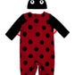 Ikali Baby Ladybug Costume Lady Bug Ladybird Dress-Up Outfit, Animal Halloween Costume For Boys Girls Infants Toddlers Kids 12-1