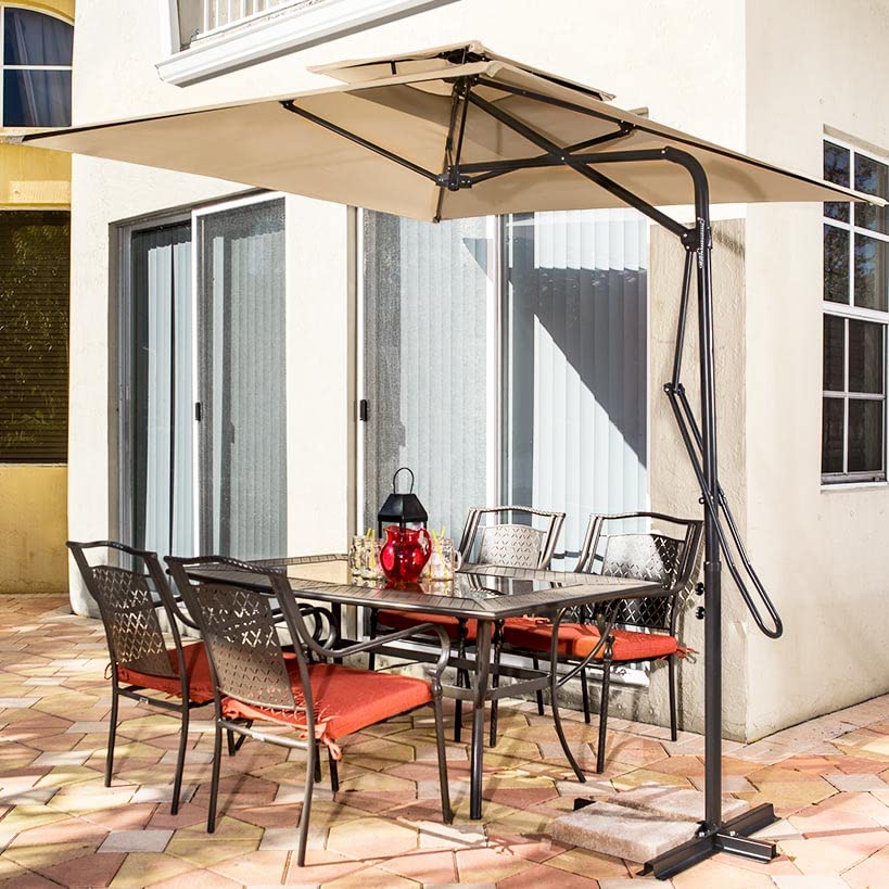 Offset Cantilever Vented Umbrella - Square Umbrella