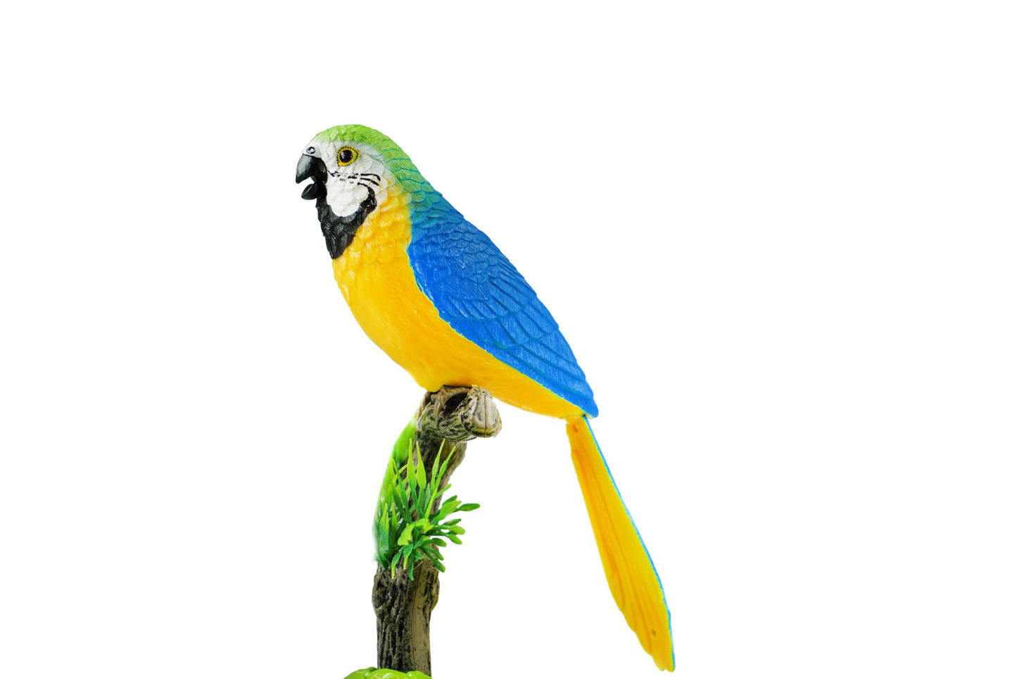 Chirping Bird in Cage - Realistic Singing & Moving Bird Toy with Lifelike Sounds  Motion Sensor & Beak Animation | enhanced Desk & Room Decoration | Battery - Operated