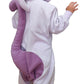 Sazac Kigurumi - Pokemon - Mewtwo - Onesie Jumpsuit Halloween Costume -Kids Size (5-9 Year Old) Purple