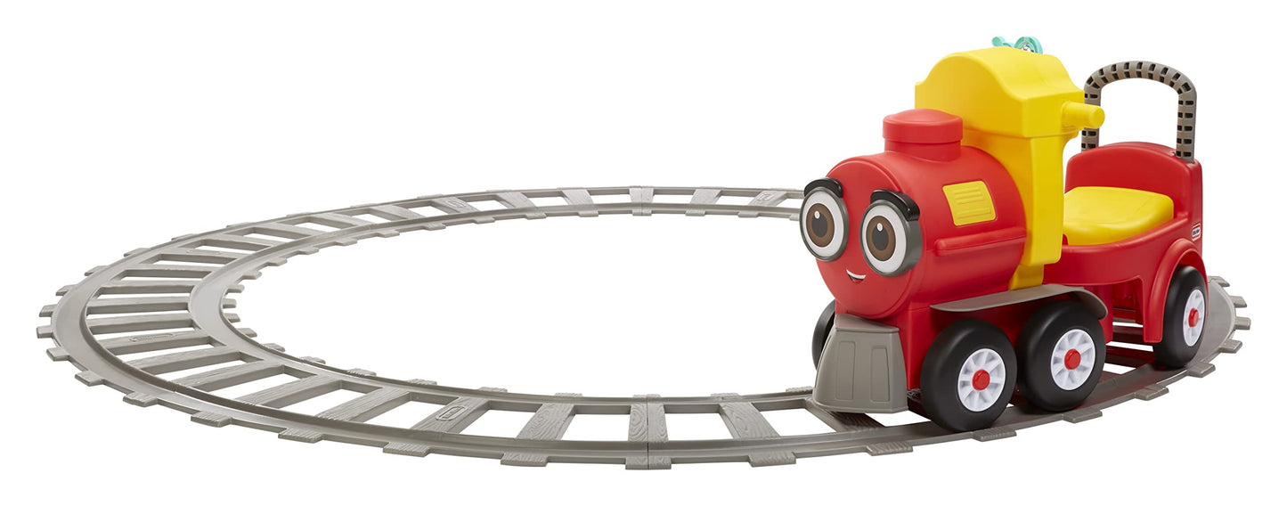 Little Tikes Cozy Train Ride-On with Track, Under Seat Storage, Working Bell, Large, Multicolor, Model 660962EUC for Kids Ages 1-5