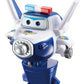 Super Wings 7" Paul's Police Cruiser Toy Set with 2" Transform-a-Bot Paul Figure, Plastic Preschool Gift for Ages 3-5