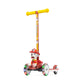 Paw Patrol Marshall Kick Scooter For Kids, Self-Balancing 3 Wheeled Light Up Scooter With Extra Wide Anti-Slip Deck, Rear Brake,