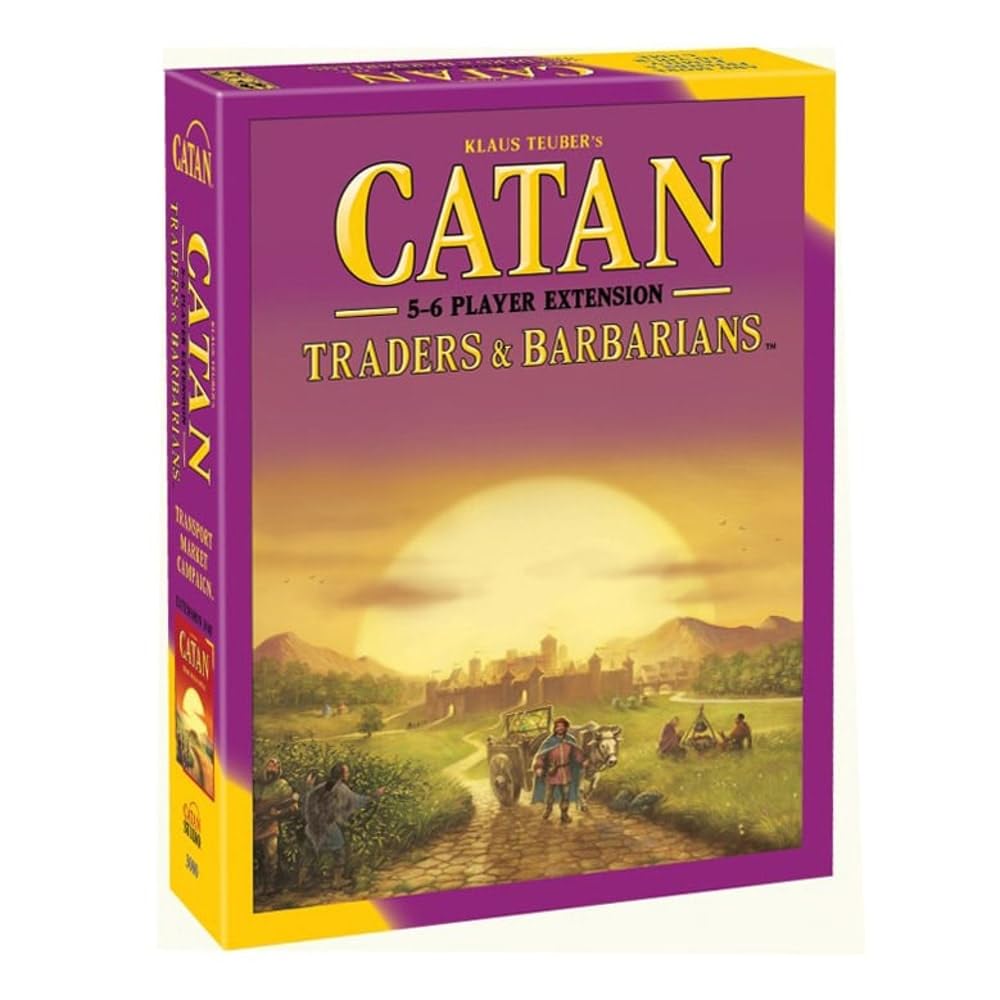 Catan Traders & Barbarians Board Game 5-6 Player Extension - Expand Your Epic Catan Adventure! Strategy Game For Kids And Adults