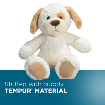 Tempur-Pedic Tempur-Plush Puppy Stuffed Animal, White 16 Inches