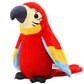 9'' Cute Talking Parrot Repeats What You Say Electronic Interactive Plush Toy Stuffed Animal Record Parrot Waving Wings Funny Bird Toys For Children Girls Boys Best Xmas Gift (Red Parrot)