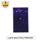 Tatuo 1 Pack Galaxy Plastic Table Cover Space Tablecloth Space Star Purple Nebula Rectangle Tablecloth Disposable Starry Night S