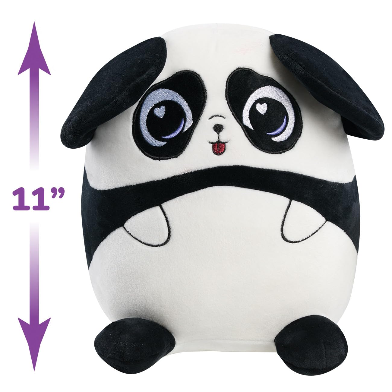 Just Play Flipeez Large Plush Jane Panda - Multi-color, Polyester, Model 47043, Ages 3 and Up