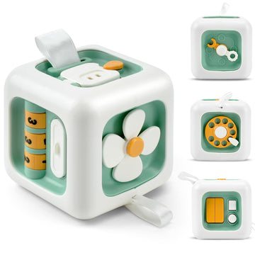 Vomii Montessori Toys For 1 Year Old, Activity Busy Cube Sensory Toys For Toddlers,1 Year Old Toy Travel Toys Educational Learni