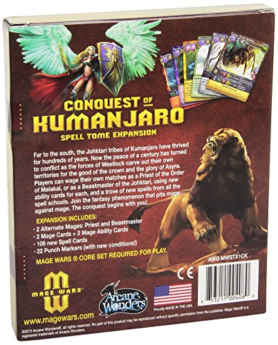 Mage Wars Conquest Of Kumanjaro Board Game