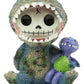 Ebros Larger Furry Bones Rex The Tyrannosaurus And Purple Dinosaur Doll Voodoo Skeleton Figurine 4' Tall Collectible Furrybones Skulls Skeletons In Halloween Costume Statue
