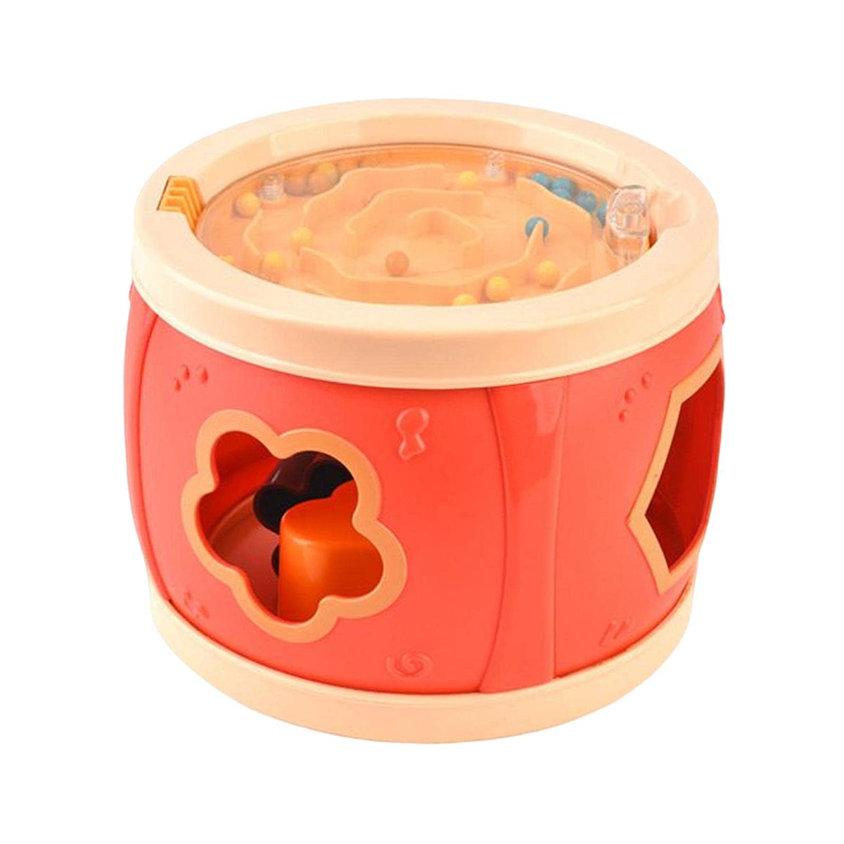 Ilsmysutra Kids Toy Drum Attract Attention Sounds Grasping Ability For Boys Orange