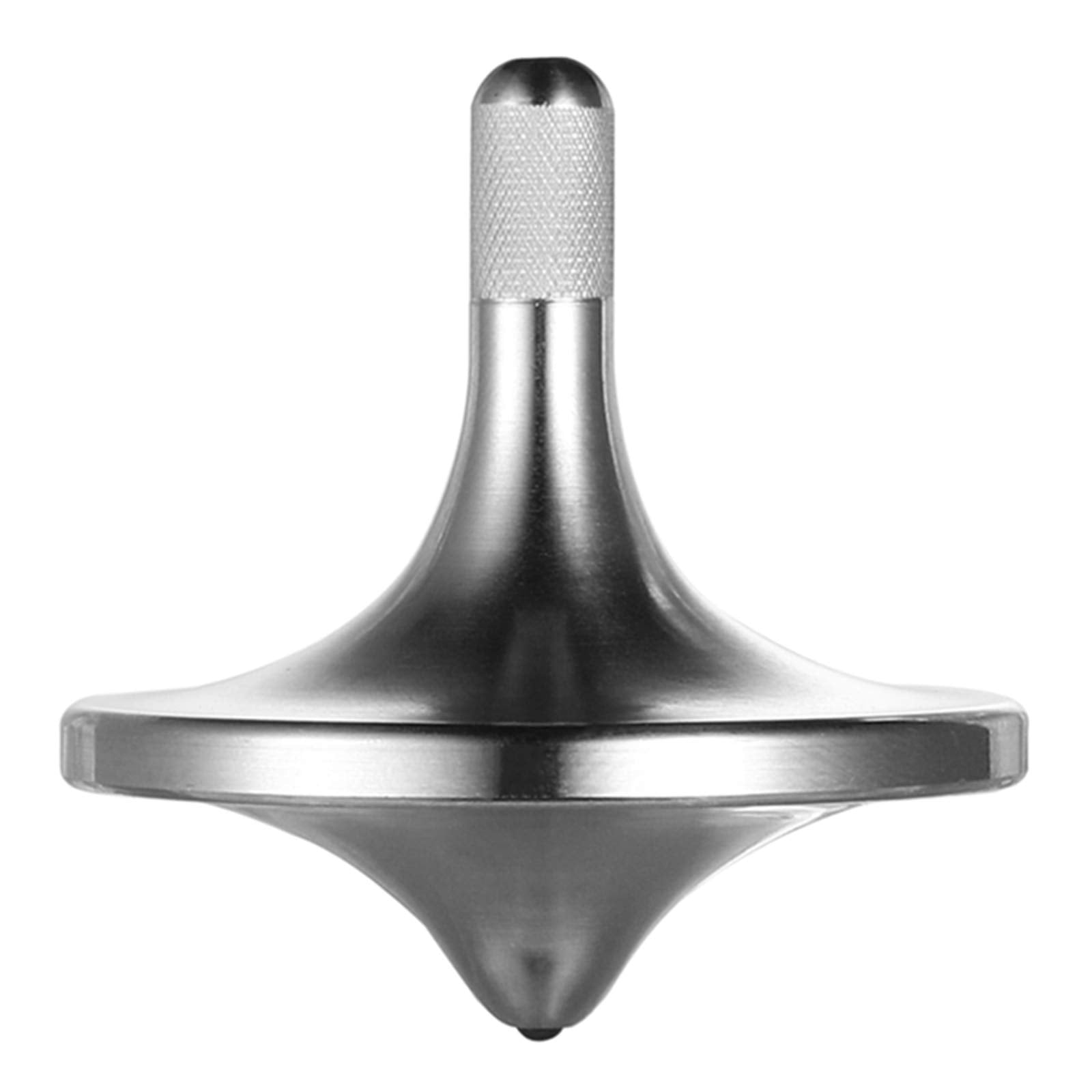 CHEETOP Stainless Steel Spinning Top  enhanced Exquisite Perfect Balance Well Made Metal Desk EDC Little Fidget Toy  Spin Long Time Over 6 Minutes  Great Value (Silver Medium Diameter 29mm)