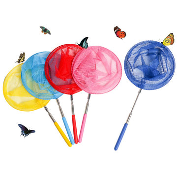 Skrtuan Kids Telescopic Butterfly Fishing Nets Great For Catching Insect Net Perfect Outdoor Tools For Catching Bugs Fish Insect Ladybird, Extendable 34 Inches And Anti Slip Grip (5 Pack)