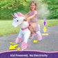 Ponycycle Official Classic U Series Ride On Horse Toy Plush Walking Animal Pink Unicorn Size 4 For Age 4-9 Ux402
