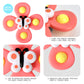 3Pcs Suction Cup Spinner Toys For 1 2 Year Old Boys Spinning Toys 12-18 Months Sensory Toys For Toddlers 1-3 First Birthday Baby Gifts For Girls