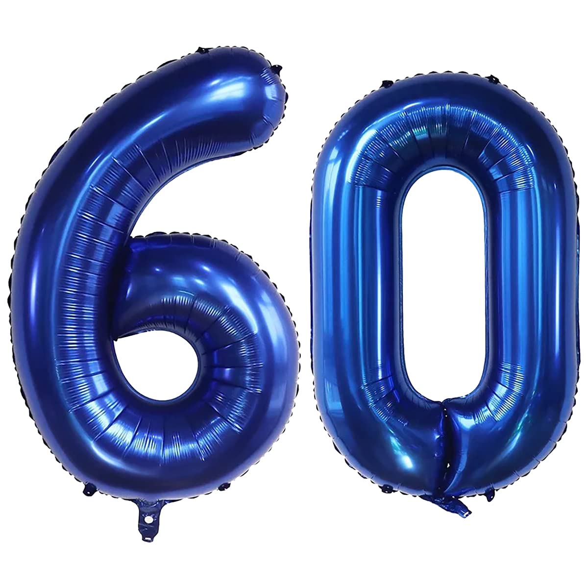 40Inch Navy Blue Number 60 Balloons Self-Sealing Balloon 60 Numbers For Birthday Party Decorations And Anniversary Party Decor (