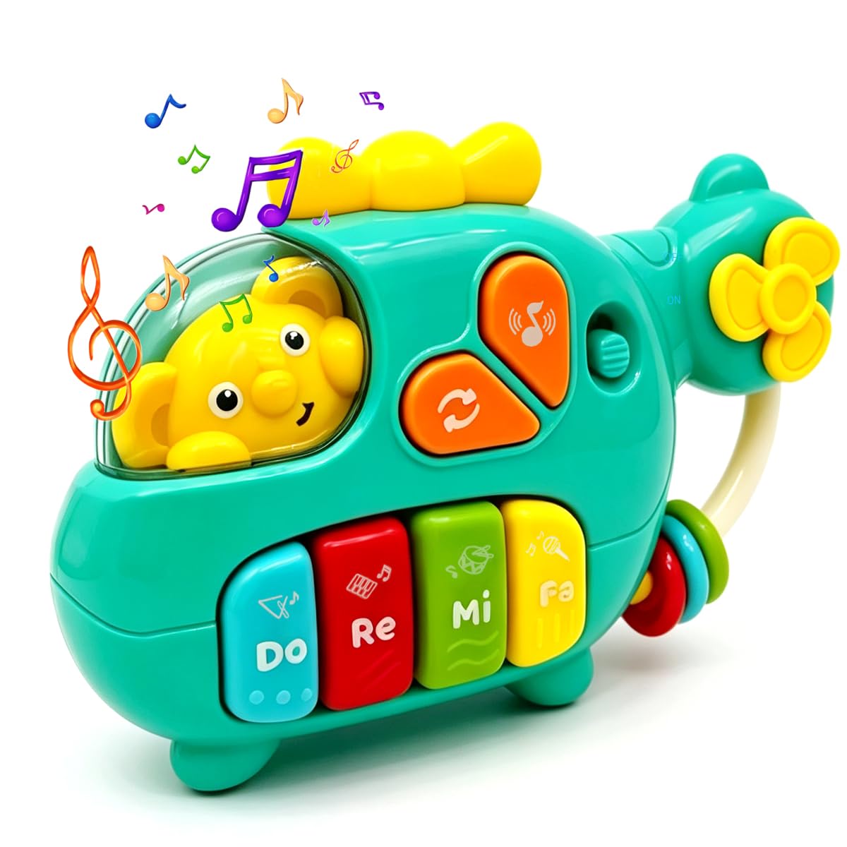 AOUSOURA Baby Piano Toy Cartoon Shape Music Keyboard Animal Sound,Toddler Early Learning Educational Interactive Infant Toys 2 3