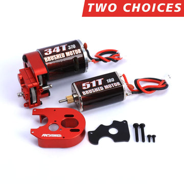 RCAWD SCX24 Enhanced 370 & 180 Motor Gear Housing Transmission Two Choices for Axial SCX24 Series