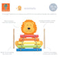 Orange Tree Toys: Xylophone: Lion - Wooden Musical Instrument Toy W/ 2 Drumsticks, Animal Shaped, Colorful Developmental Toy, Toddler & Kids, Ages 3+