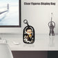 Clear Figures Display Bag, Portable Figures Storage Bag With Keychain, Mini Doll Hanging Blind Box, Single Zipper Closure Dustpr