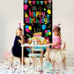 Gya Colorful Kids Birthday Party Door Banner Children Newborn Baby Shower Happy Birthday Background Balloons Candy Bar Gifts Bac