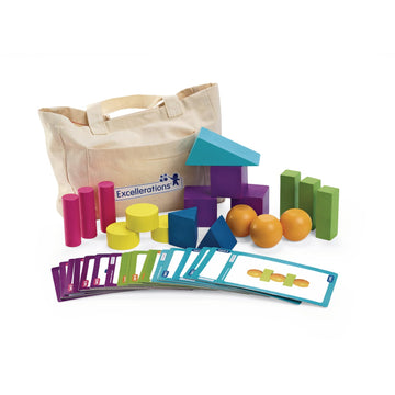 Excellerations Engineered To Build Blocks - 44 Pieces (Item # Nerdblk)