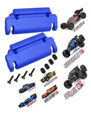 Aluminum Center Sway Bar Mounts for 1/7 1/8 ARRMA 6S Typhon Kraton Notorious Outcast Mojave Infraction Felony Talion Limitless 6