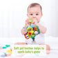 Funsland Baby Stroller Toy - Soft Plush Infant Rattle with Teether, Medium, Birdie Color, Model crwj, Suitable for 3-12 Months Boys & Girls