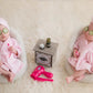 Vemonllas Fashion Cute Newborn Boy Girl Baby Costume Outfits Photography Props Bathrobe Belt Coat Sets (Pink)