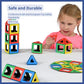 Polydron Kids Magnetic Class Educational Construction Set - Multicolored - Development Creative Building Kit - Geometry 3D Toy 3