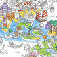 Omy Giant Coloring Poster - Atlas - Map of The World | Explore The Continents and Countries of The World | 40 x 28 Inches | Crea