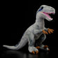 Velociraptor Dinosaur Plush Toy - Gray 17” Dinosaur Tyrannosaurus Stuffed Animal Plushie, Figurines Dinosauria Tyrannosaurus Stuffed Toys Soft, Gifts Collectible For Kids (Velociraptor)