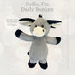 Worlds Softest Plush Darly Donkey, Lushee, Large, 16 Stuffed Animal for Baby, Toddler, Kids, Adults - Donkey Plush Toy- Adorabl