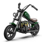 HYPER GOGO Kids Electric Bike - 3 Speed Modes, 10 MPH, Iron Alloy, Large, Green, Model EL-MB07P