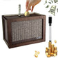 Cash Vault Wooden Savings Box,Kakeibo Money Box, Wooden Savings Box With Money Target And Numbers Best Gift For Friends (Brown,