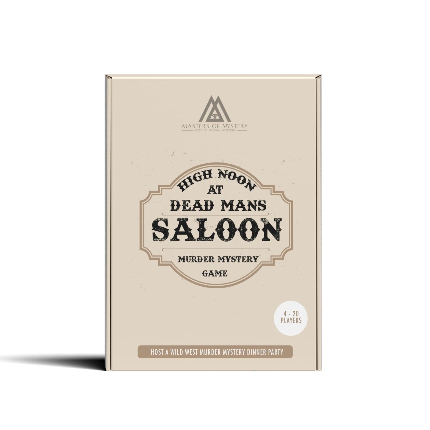 Masters of Mystery Wild West Murder Mystery Dinner Party Game – For 4–20 Players, Small Size, Paper Material, Cowboy Theme